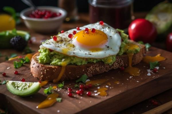 Avocado toast & oeuf au plat