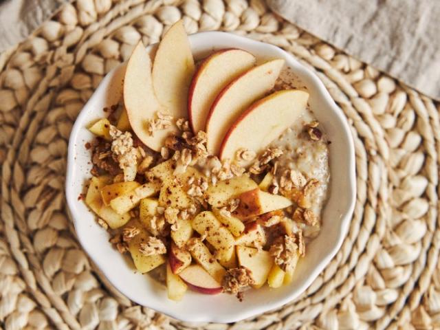 Porridge pomme cannelle